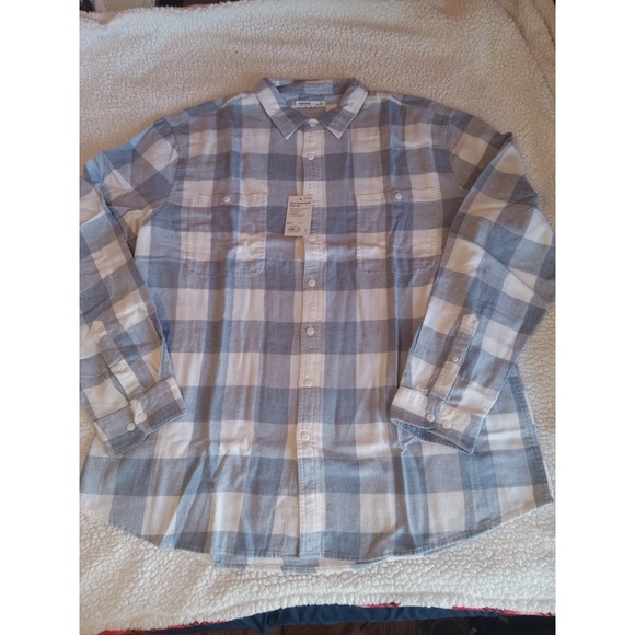 Sonoma Other - Men's Sonoma Goods For‎ Life Supersoft Flannel 2XL XXL Blue Plaid New
